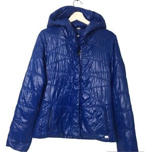 Lucky Blue  Full Zip Pockets Hooded Lining Softly Jacket M